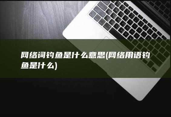 网络用语钓鱼是什么
